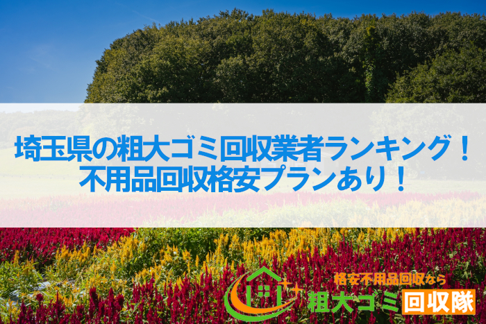 埼玉県の粗大ゴミ回収業者ランキング5！不用品回収格安プランあり！