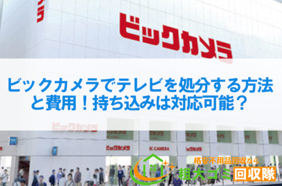 ビックカメラでテレビを処分する方法と費用！持ち込みは対応可能？