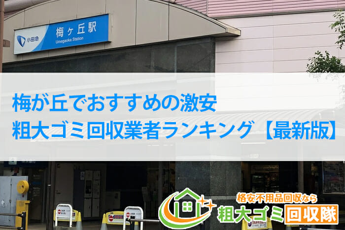 梅が丘でおすすめの激安の粗大ゴミ回収業者ランキング【2022年最新版】