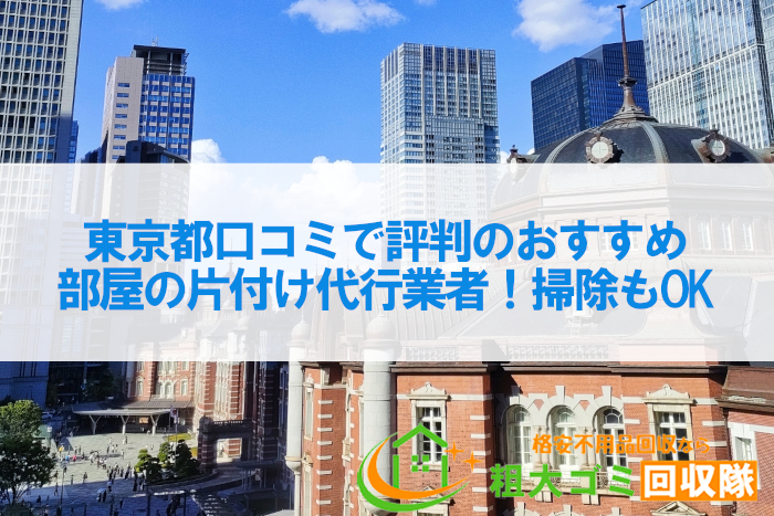 東京都口コミで評判のおすすめ部屋の片付け代行業者7選！掃除もOK