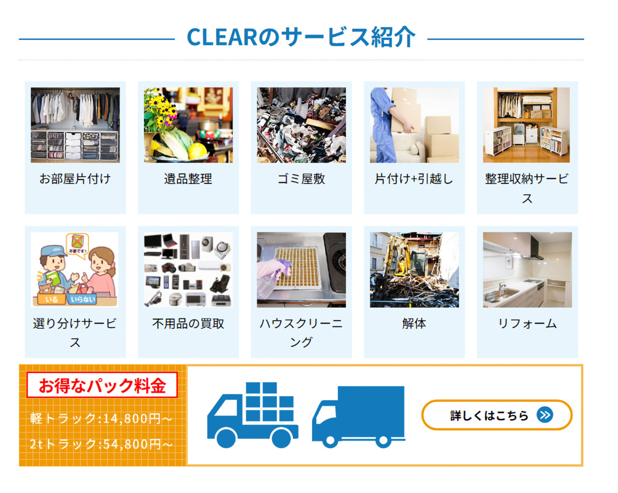 サービスの特徴