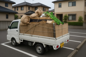 軽トラック積み込み